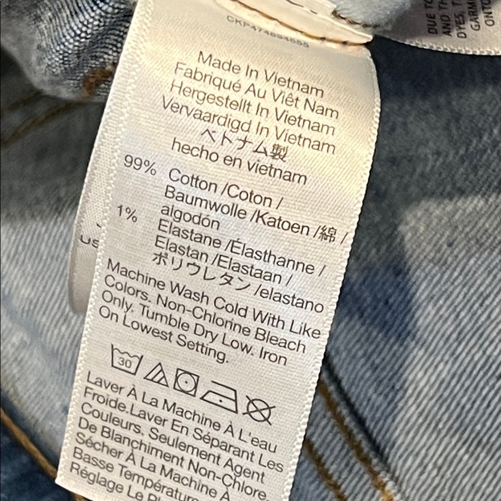 Madewell Mid-Rise Kick Out Jeans Frayed Cuffs Size 25 Waist Flare Cropped - Picture 10 of 14